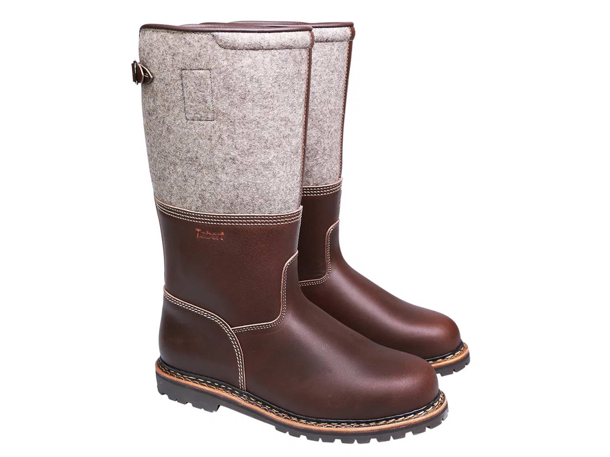 Filzstiefel Allgäu Juchtenleder